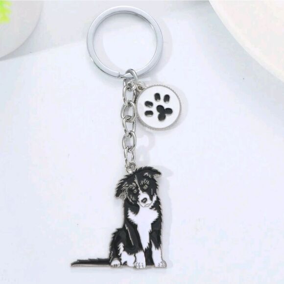 Border Collie Dog Keychain - Picture 6 of 9
